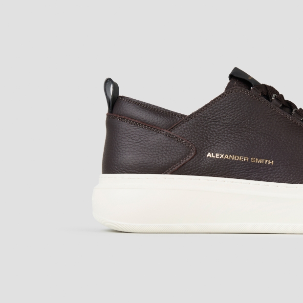 Sneakers Alexander Smith wembley man deconstructed in dark brown tumbled leather - 3