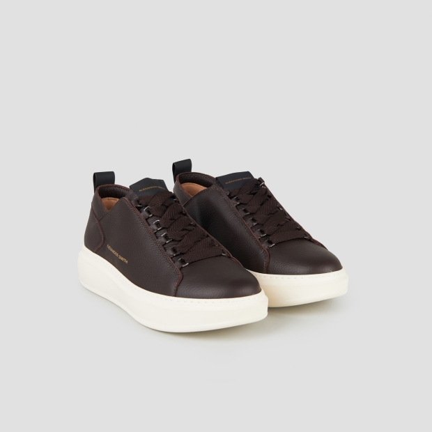 Sneakers Alexander Smith wembley man deconstructed in dark brown tumbled leather - 4