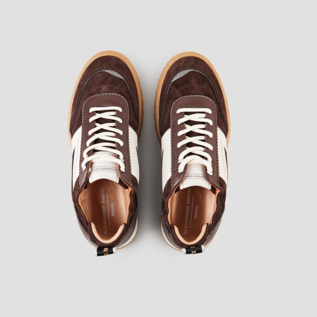 Sneakers Alexander Smith abbey woman in dark brown leather and suede - 5