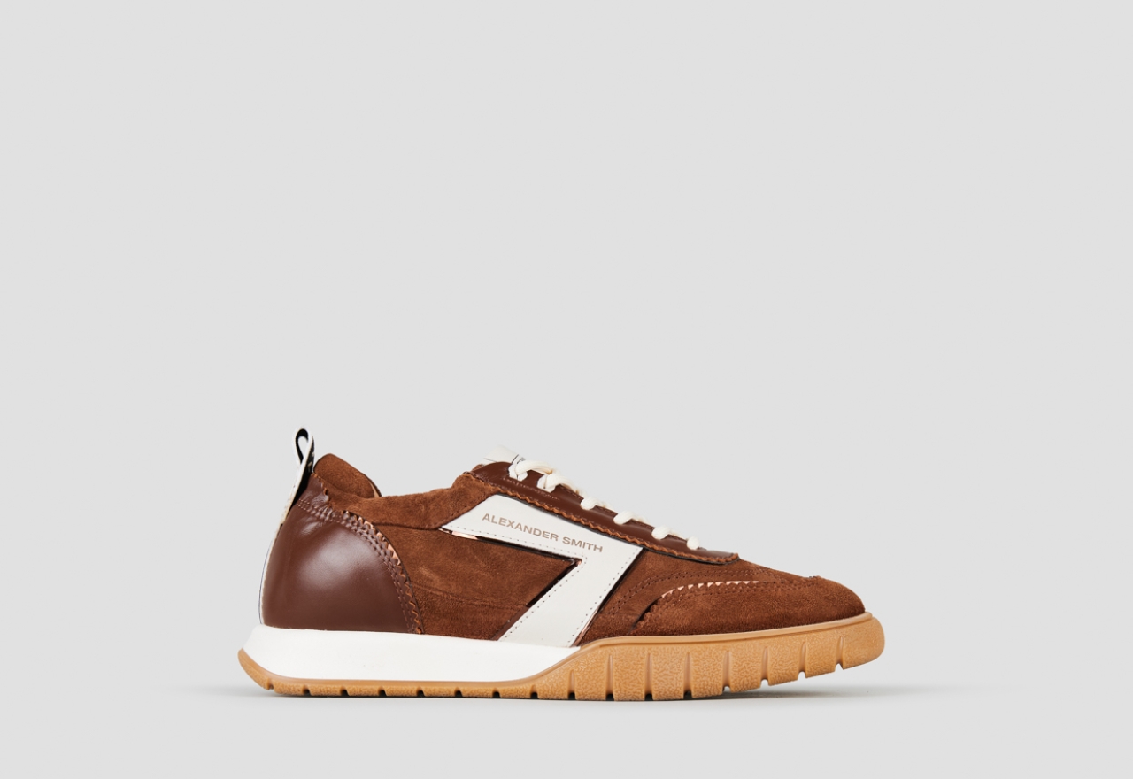Sneakers Alexander Smith abbey woman in brown leather and suede - 1