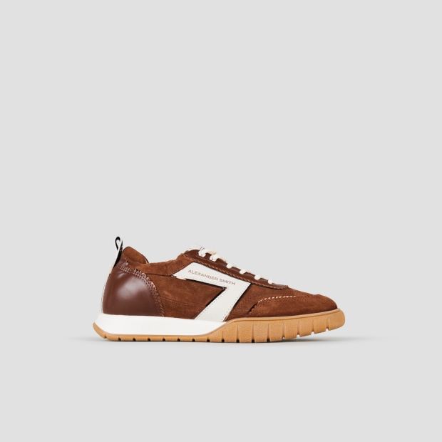 Sneakers Alexander Smith abbey woman in brown leather and suede - 1