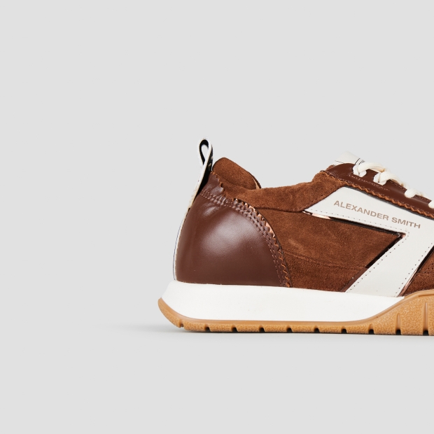 Sneakers Alexander Smith abbey woman in brown leather and suede - 2