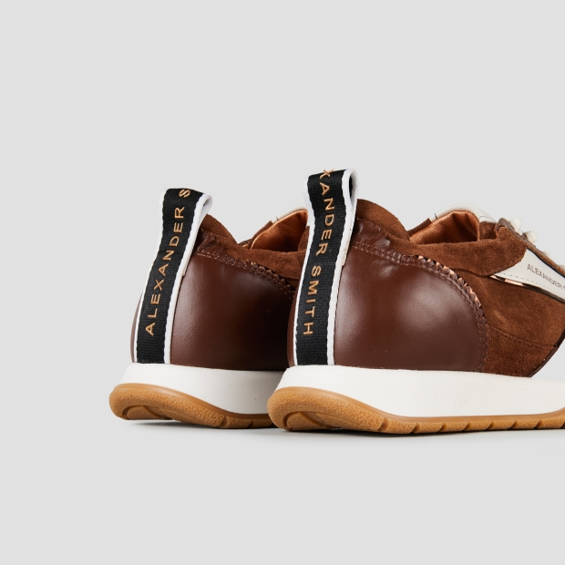 Sneakers Alexander Smith abbey woman in brown leather and suede - 4