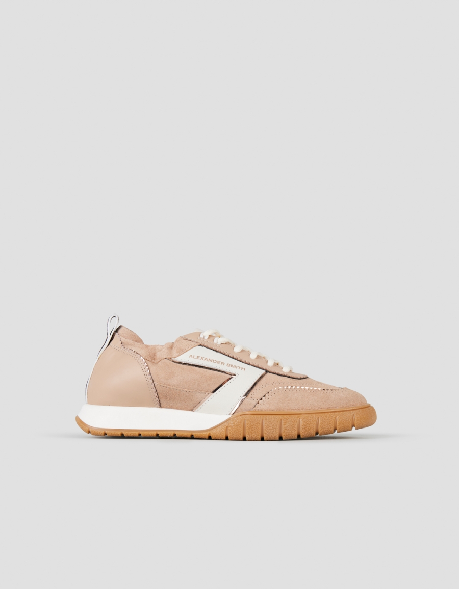 Sneakers Alexander Smith abbey woman in beige leather and suede - 1