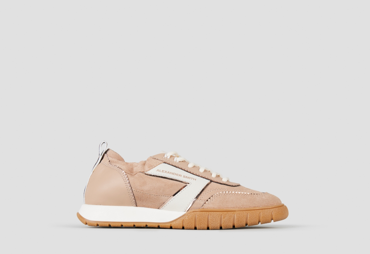 Sneakers Alexander Smith abbey woman in beige leather and suede - 1