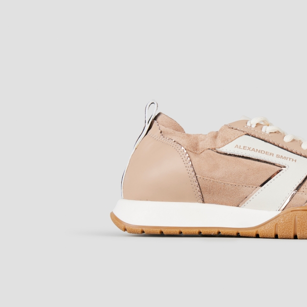 Sneakers Alexander Smith abbey woman in beige leather and suede - 2