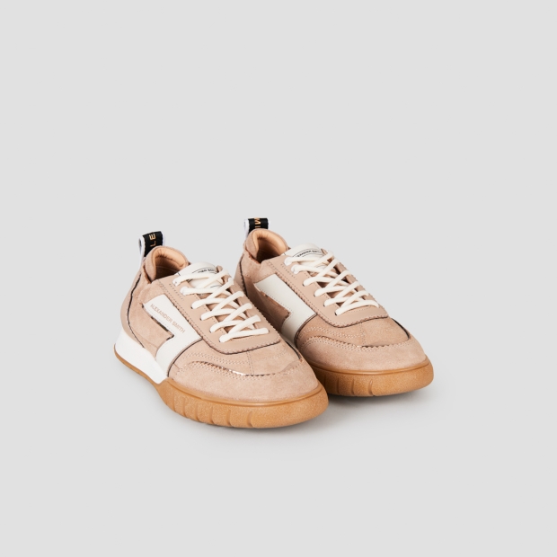Sneakers Alexander Smith abbey woman in beige leather and suede - 3