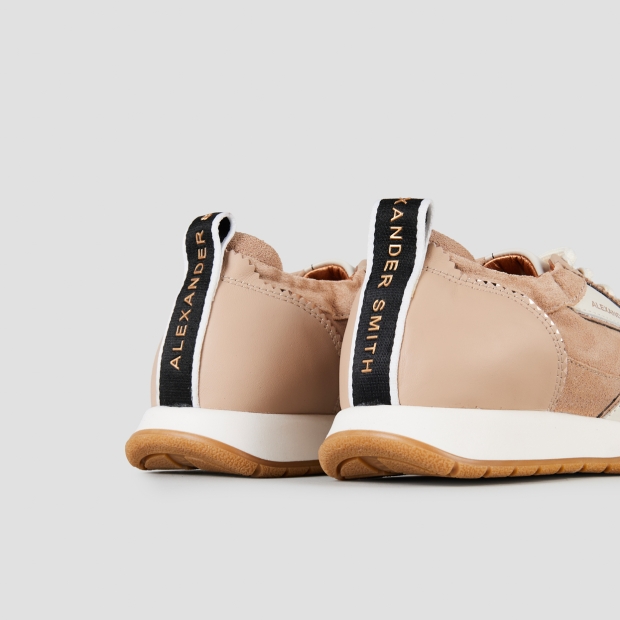 Sneakers Alexander Smith abbey woman in beige leather and suede - 4