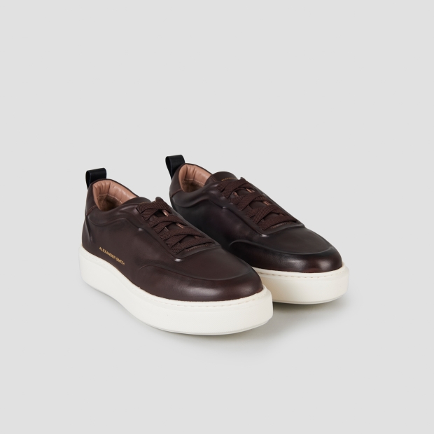 Sneakers Alexander Smith york man in dark brown brushed leather - 3