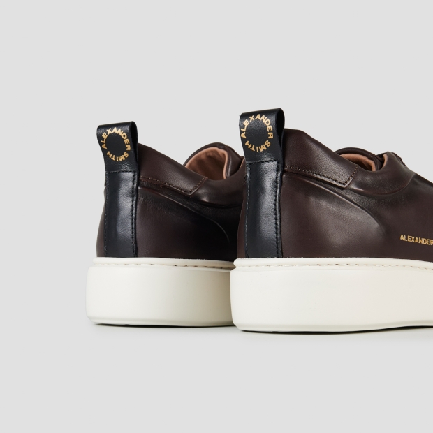 Sneakers Alexander Smith york man in dark brown brushed leather - 4