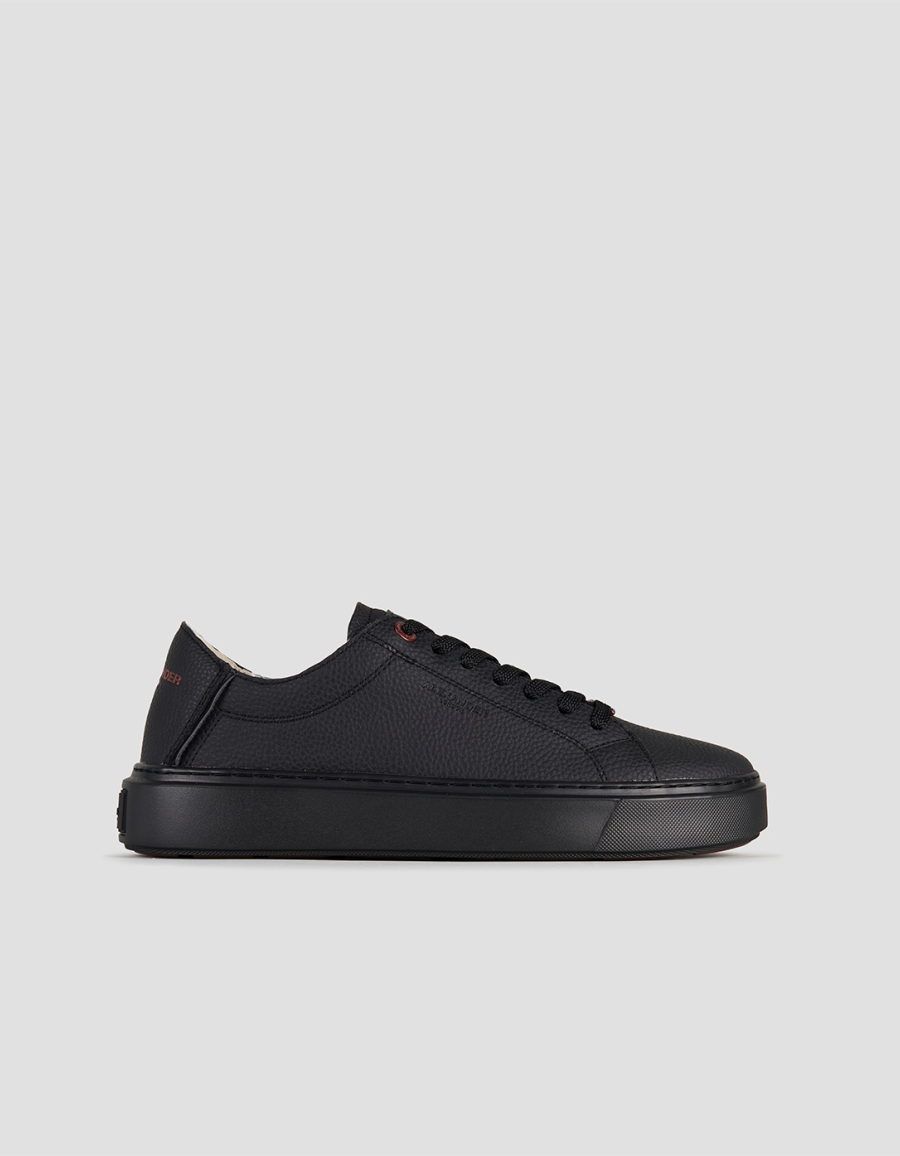 Sneakers Alexander Smith london man deconstructed in black tumbled leather and black sole - 1