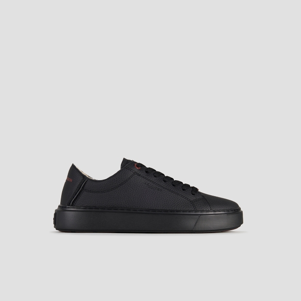 Sneakers Alexander Smith london man deconstructed in black tumbled leather and black sole - 1