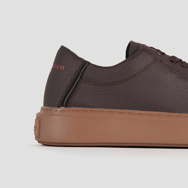 Sneakers Alexander Smith london man deconstructed in dark brown tumbled leather - 3