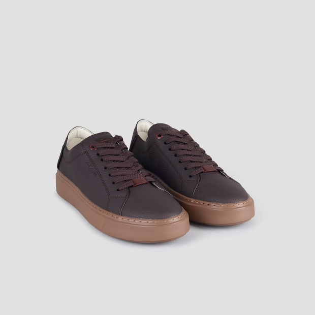 Sneakers Alexander Smith london man deconstructed in dark brown tumbled leather - 4