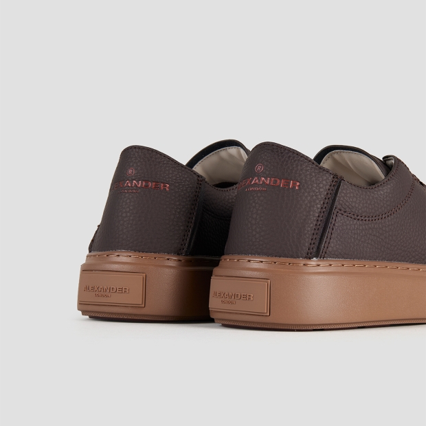 Sneakers Alexander Smith london man deconstructed in dark brown tumbled leather - 5