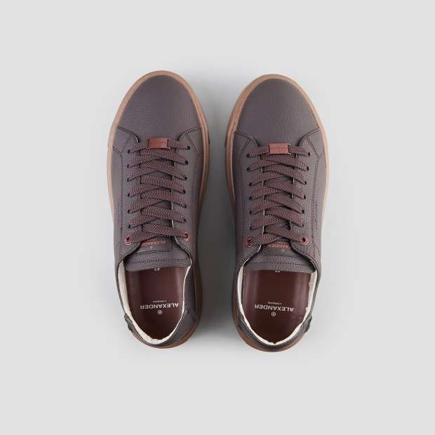 Sneakers Alexander Smith london man deconstructed in dark brown tumbled leather - 6