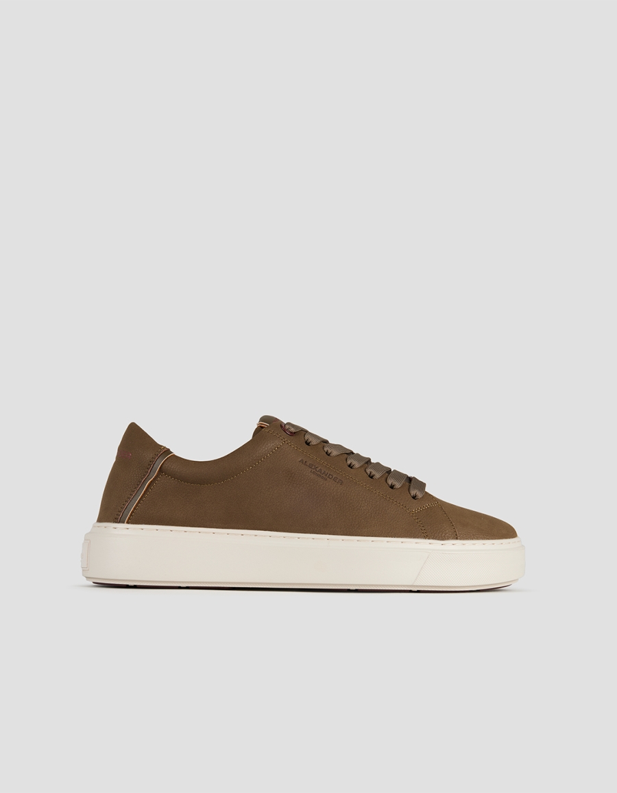 Sneakers Alexander Smith london man in dark green tumbled suede - 1