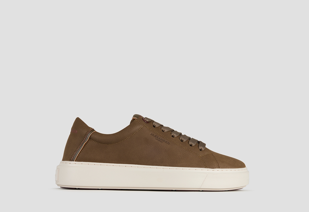 Sneakers Alexander Smith london man in dark green tumbled suede - 1