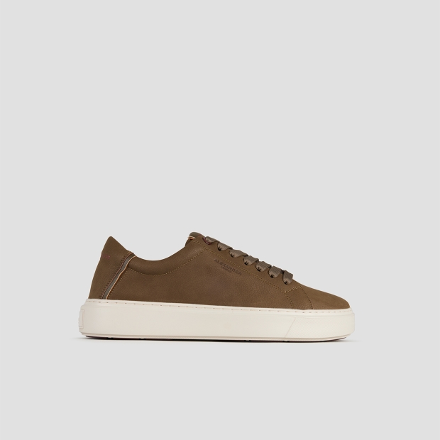 Sneakers Alexander Smith london man in dark green tumbled suede - 1