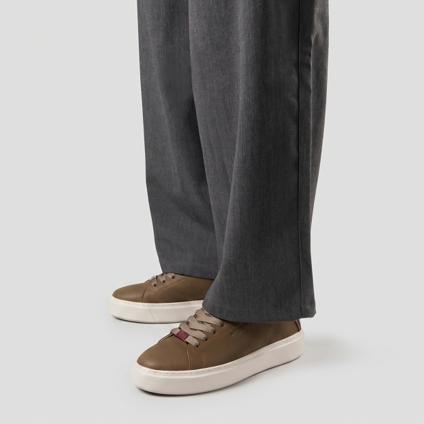 Sneakers Alexander Smith london man in dark green tumbled suede - 2