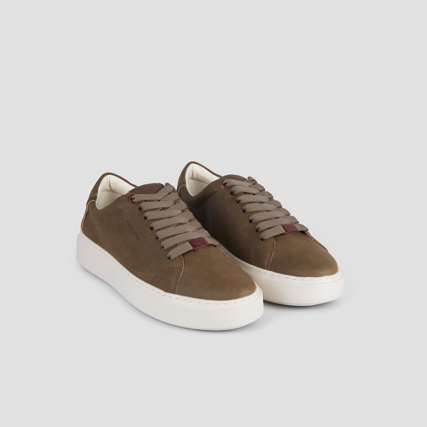 Sneakers Alexander Smith london man in dark green tumbled suede - 4