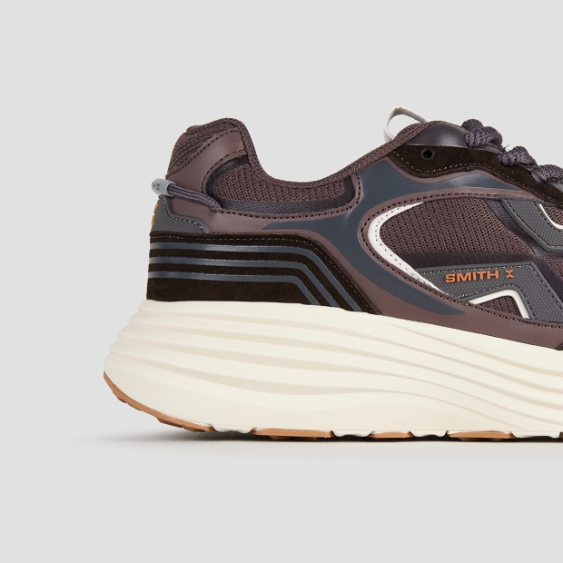 Sneakers Alexander Smith storm man in black and dark brown technical fabric - 3
