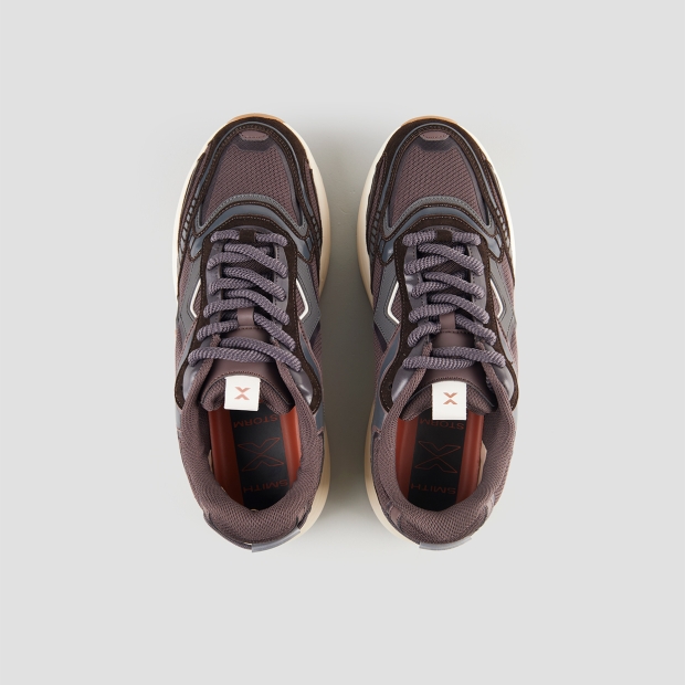 Sneakers Alexander Smith storm man in black and dark brown technical fabric - 6