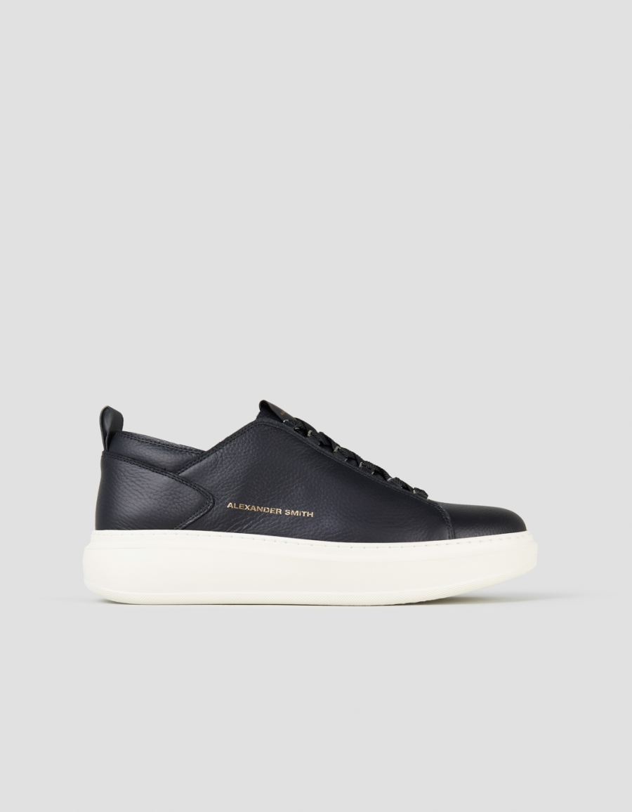 Sneakers Alexander Smith wembley man deconstructed in black tumbled leather - 1