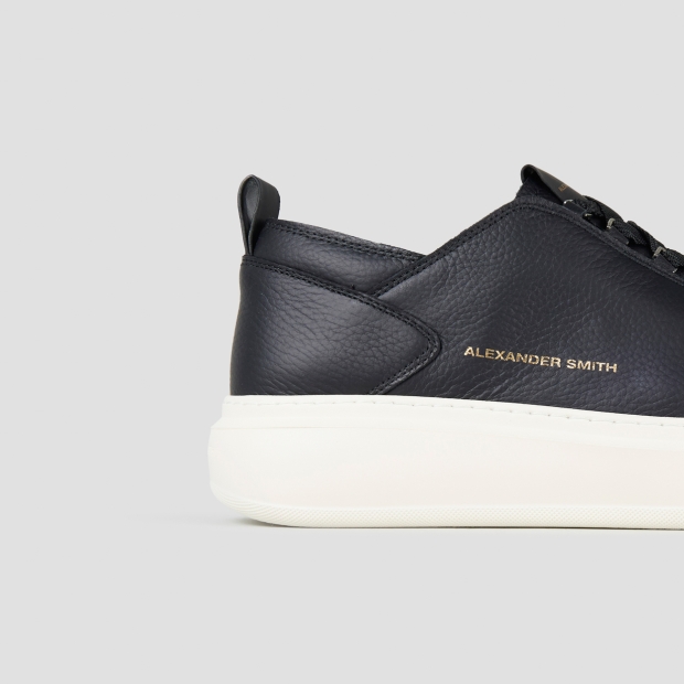 Sneakers Alexander Smith wembley man deconstructed in black tumbled leather - 3