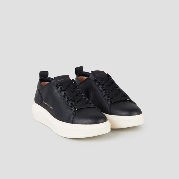 Sneakers Alexander Smith wembley man deconstructed in black tumbled leather - 4