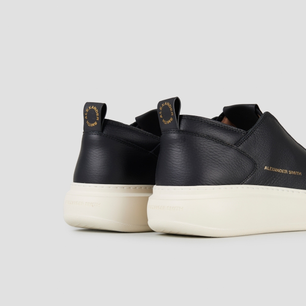 Sneakers Alexander Smith wembley man deconstructed in black tumbled leather - 5