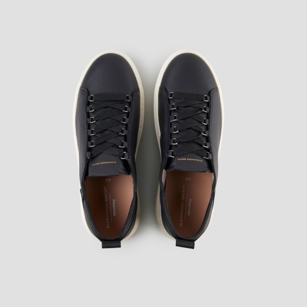 Sneakers Alexander Smith wembley man deconstructed in black tumbled leather - 6