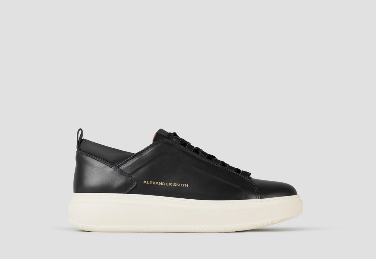 Sneakers Alexander Smith wembley man high frequency in black leather - 1