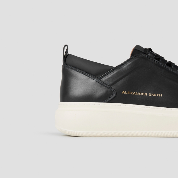 Sneakers Alexander Smith wembley man high frequency in black leather - 3