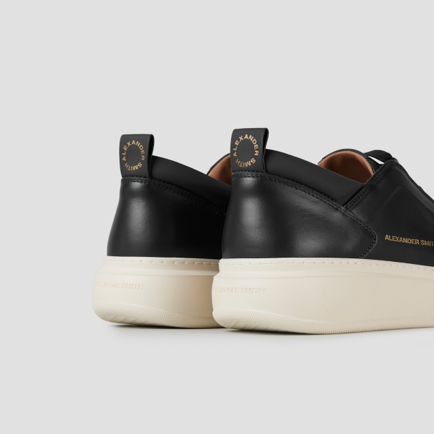 Sneakers Alexander Smith wembley man high frequency in black leather - 5