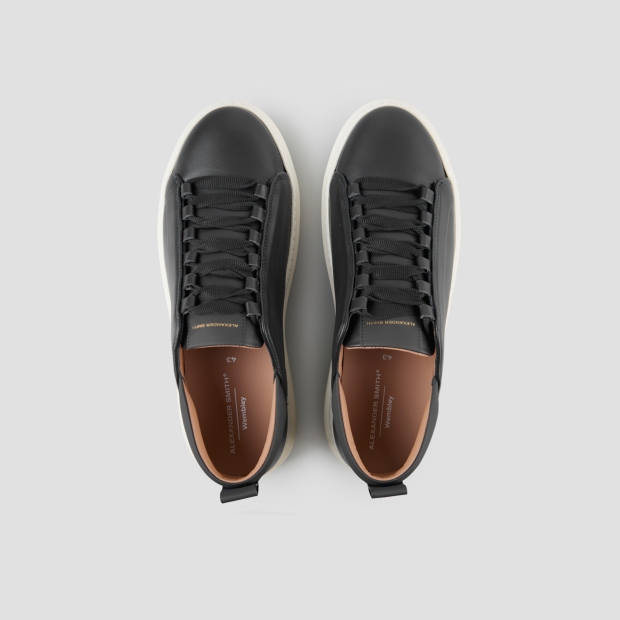 Sneakers Alexander Smith wembley man high frequency in black leather - 6