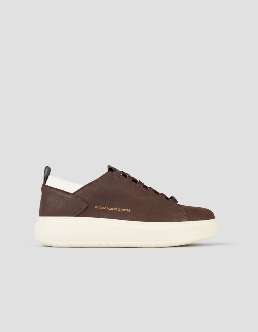 Sneakers Alexander Smith wembley man deconstructed in dark brown tumbled nubuck - 1