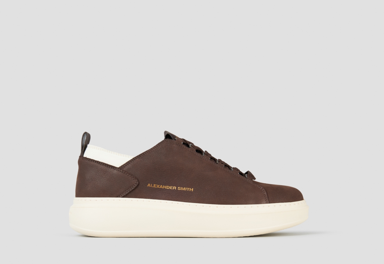 Sneakers Alexander Smith wembley man deconstructed in dark brown tumbled nubuck - 1