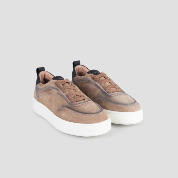 Sneakers Alexander Smith york man in brown washed suede - 4