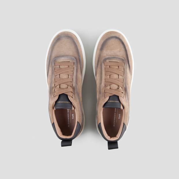 Sneakers Alexander Smith york man in brown washed suede - 6