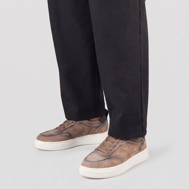 Sneakers Alexander Smith york man in brown washed suede - 2