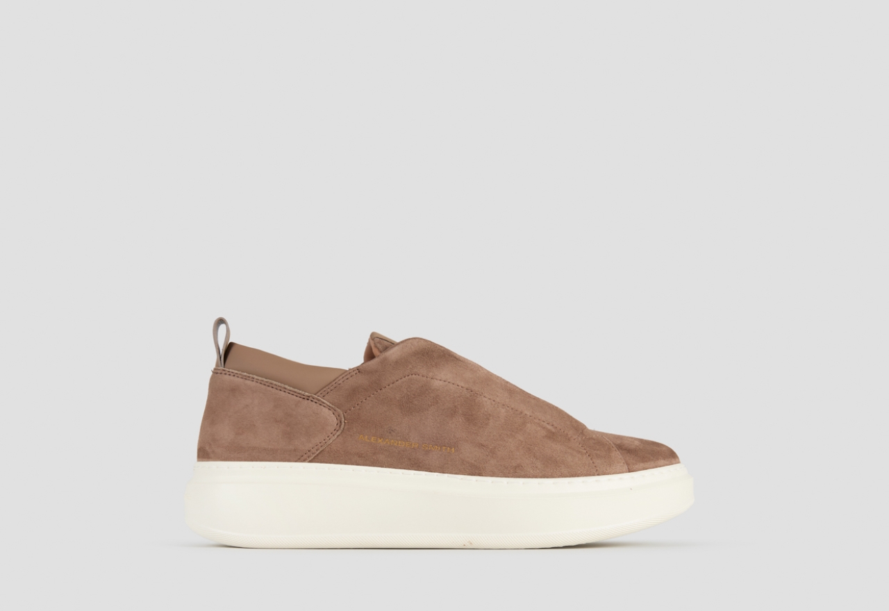 Sneakers Alexander Smith wembley slip-on man in brown suede - 1