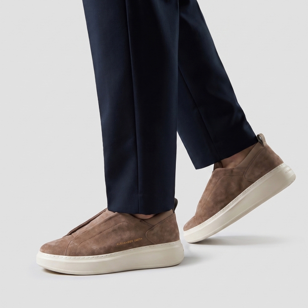 Sneakers Alexander Smith wembley slip-on man in brown suede - 2