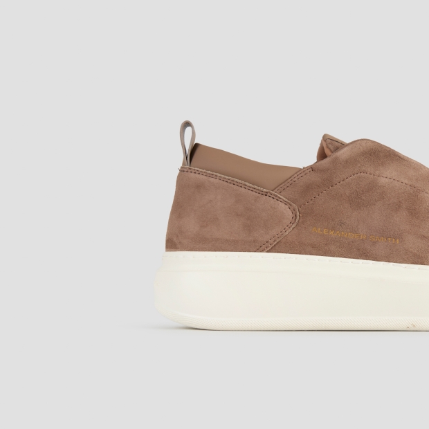 Sneakers Alexander Smith wembley slip-on man in brown suede - 3