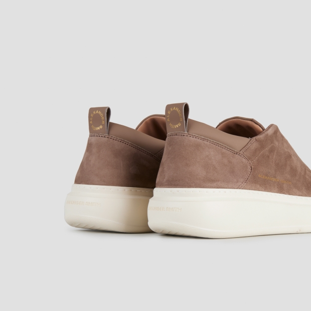 Sneakers Alexander Smith wembley slip-on man in brown suede - 5