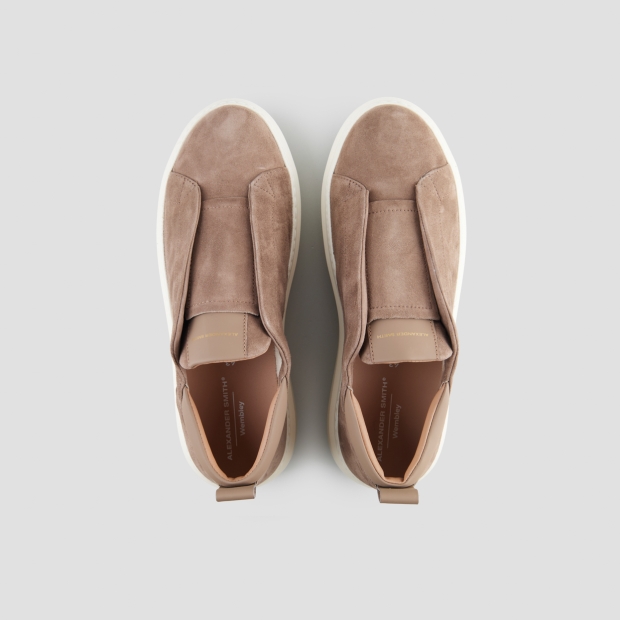 Sneakers Alexander Smith wembley slip-on man in brown suede - 6