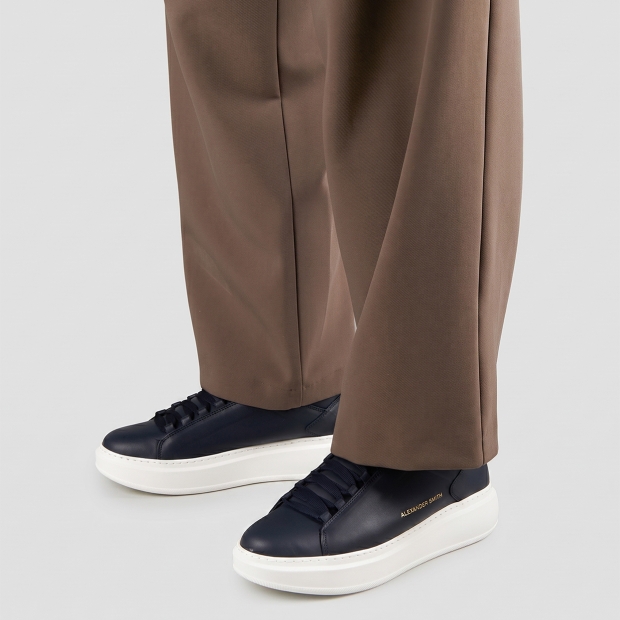 Sneakers Alexander Smith wembley man in blue leather - 2