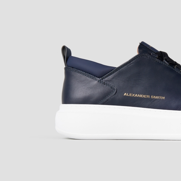 Sneakers Alexander Smith wembley man in blue leather - 3