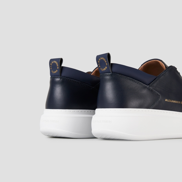 Sneakers Alexander Smith wembley man in blue leather - 5