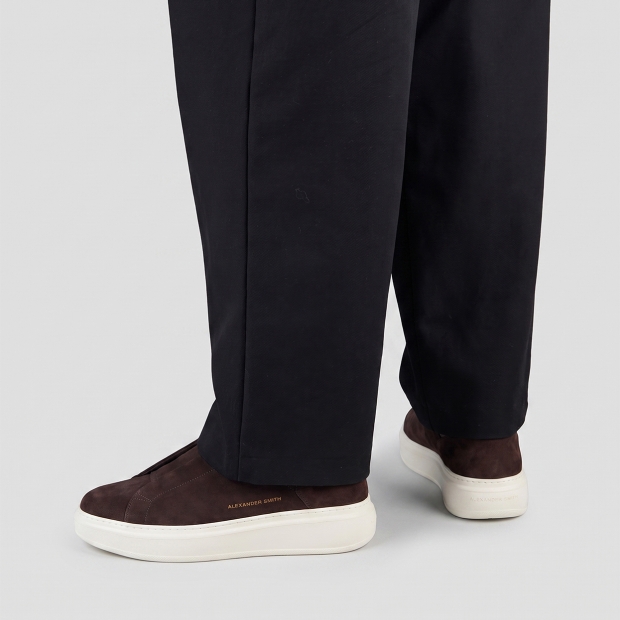 Sneakers Alexander Smith wembley slip-on man in dark brown suede - 2